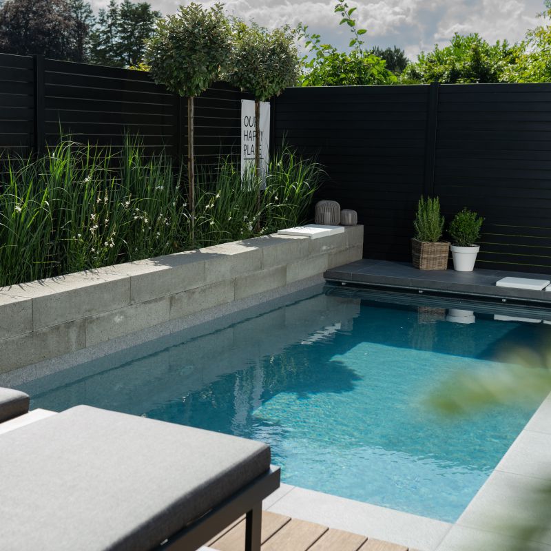 6.1 Moderner Luxusgarten mit Pool in Bocholt